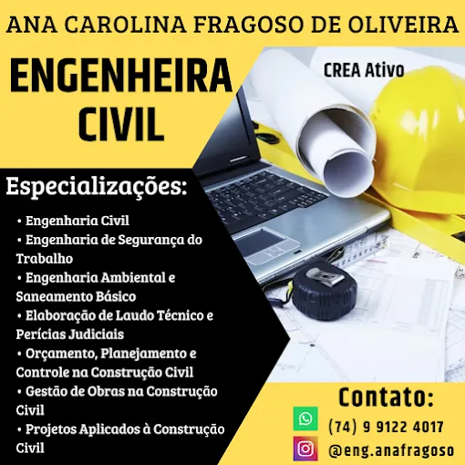 Eng Ana Carolina Fragoso | Engenheira Civil | Segurança do Trabalho